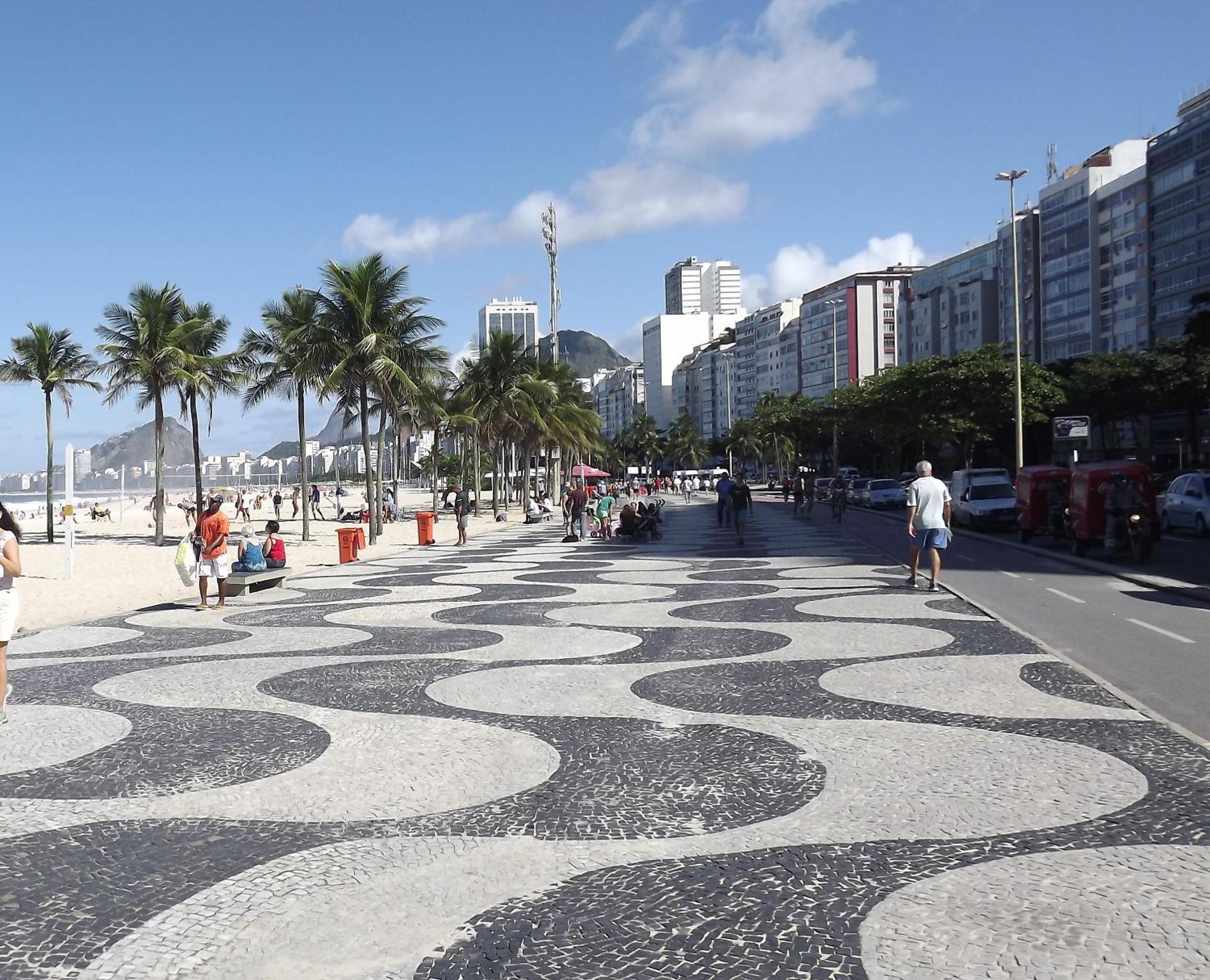 Vista Lateral Mar Copacabana Ріо-де-Жанейро Екстер'єр фото